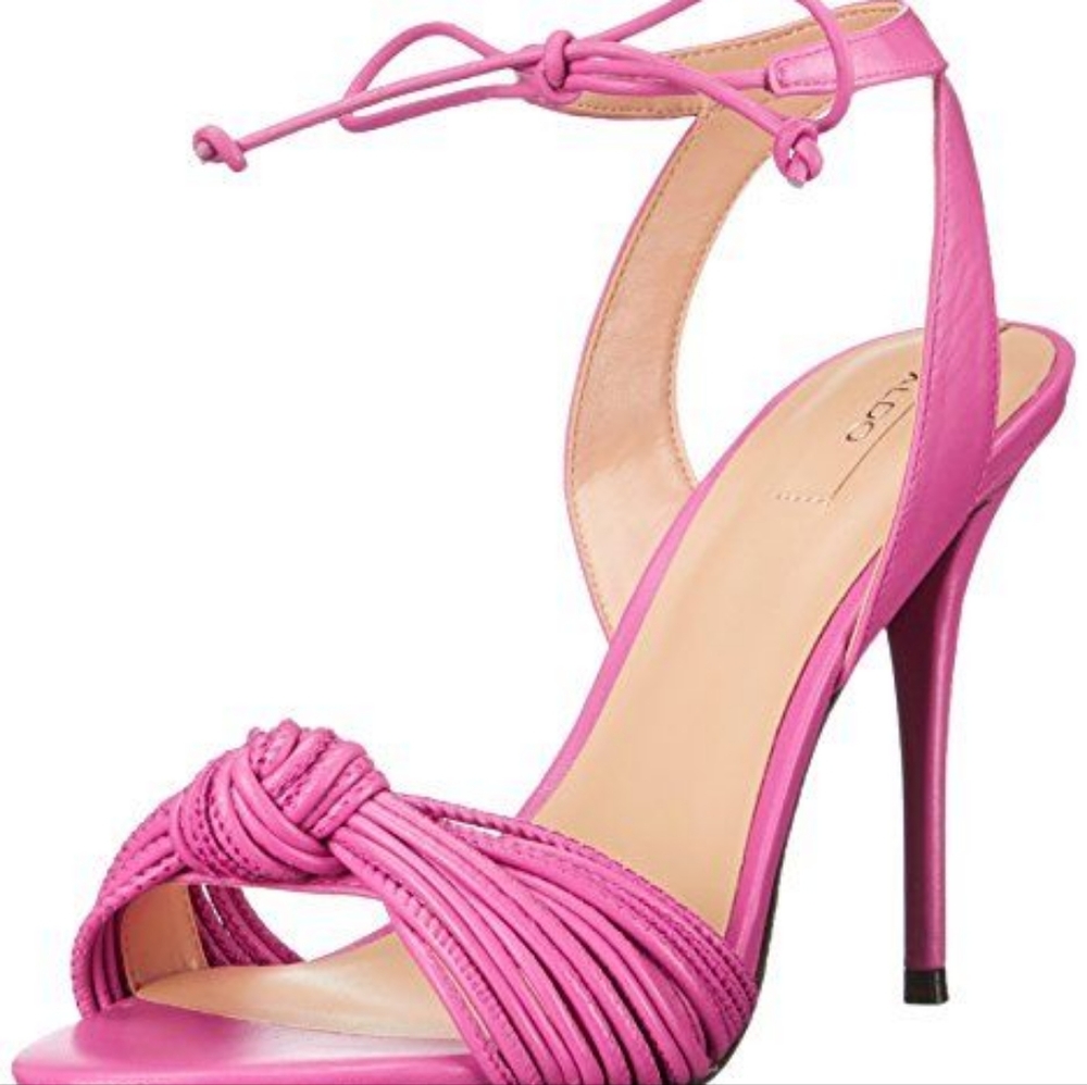 Aldo Lyvie Fuchsia Heeled Sandals Size 7